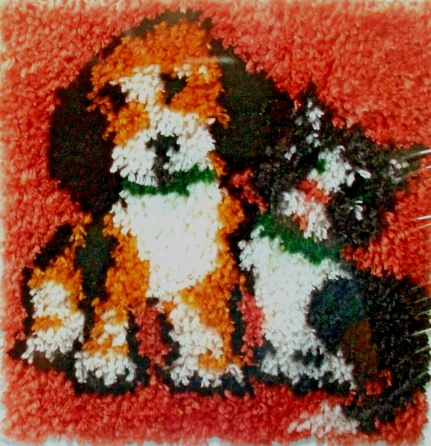"Alfombra/Almohada De Gancho De Pestillo Cachorro Y Gatito ""Mejores Amigos"