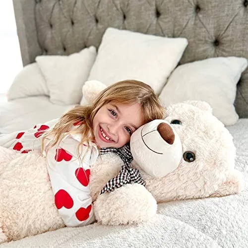 Giant Teddy Bear Big Stuffed Animals Huge Plush Toy Soft Valentine's Day 4ft NEW 2