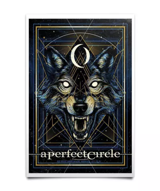 HOT! A Perfect Circle April 25 2024 Red Rocks Morrison CO Concert Poster,UNFRAME