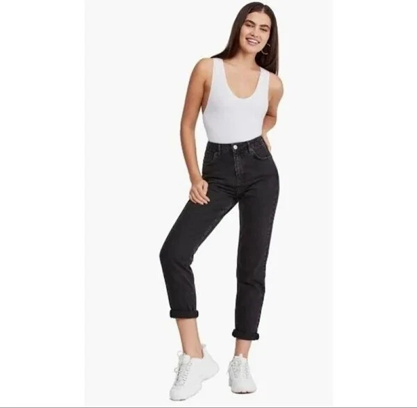 BDG URBAN OUTFITTERS Jeans Womens 31 Black Mom High Rise Jeans - Main Image