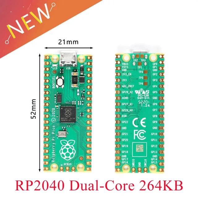 RASPBERRY PI PICO RP2040 Dual-Core ARM Cortex-M0+ Microcomputer Board ...