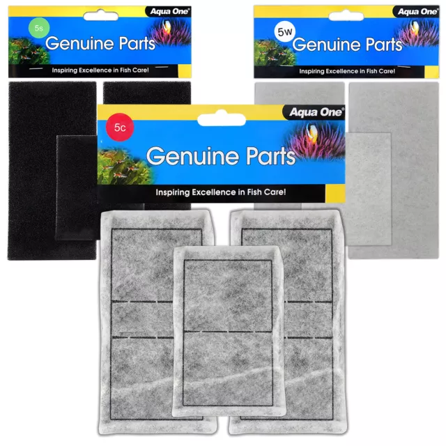 Aqua One AquaStyle 980 Filter Carbon/Sponge/Wool Media Cartridge Replacements