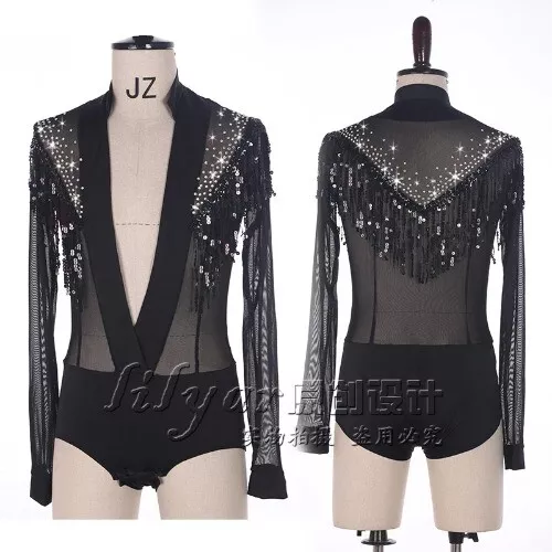 Latin Dance Top Latin Dancing Shirts Adult  CompetitionPerformance Salsa Square