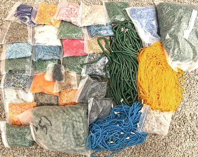 13+ Lbs Vintage Venetian Glass Beads, Bugle, Seed, and more, Bulk Lot, Wholesale 13+ Lbs Vintage Venetian Glass Beads, Bugle, Seed, and more, Bulk Lot, Wholesale