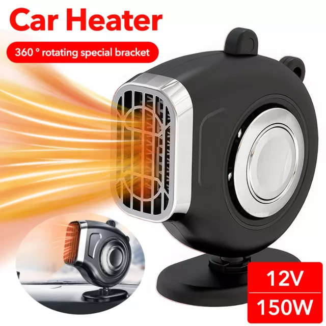 Electric Car Heater Heating Fan 12V 150W Portable Blower Blowing Defogger Defros