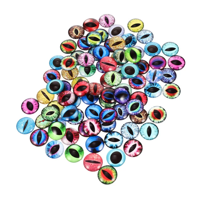 100 Pcs Glasaugen Für DIY Patches Zur Schmuckherstellung Ohrringe Spielzeug