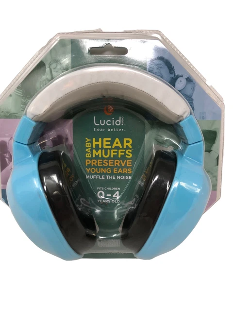 Lucid Audio Baby Hear Muffs, Hearing Protection: 0-4 Years Old Blue- Brand New!