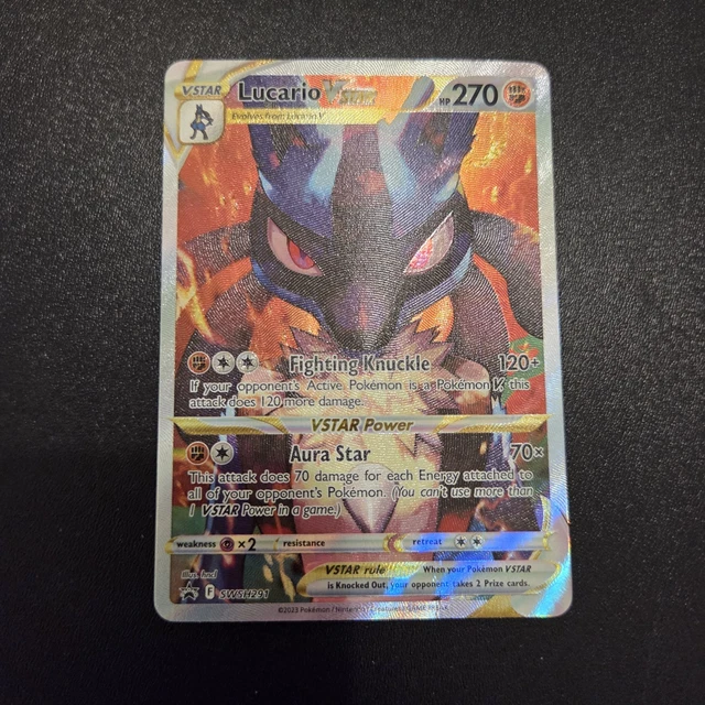 pokemon card krookodile SWSH214 - Lucario VSTAR