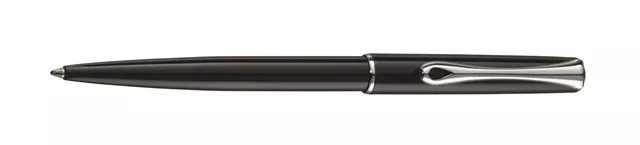Diplomat Traveller ballpoint pen Gloss Black Chrome trim NEW