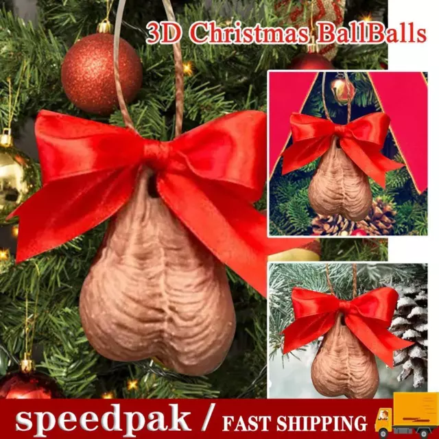 Funny 3D Christmas BallBalls Christmas Tree Ornaments Trees Christmas Decor V9T4