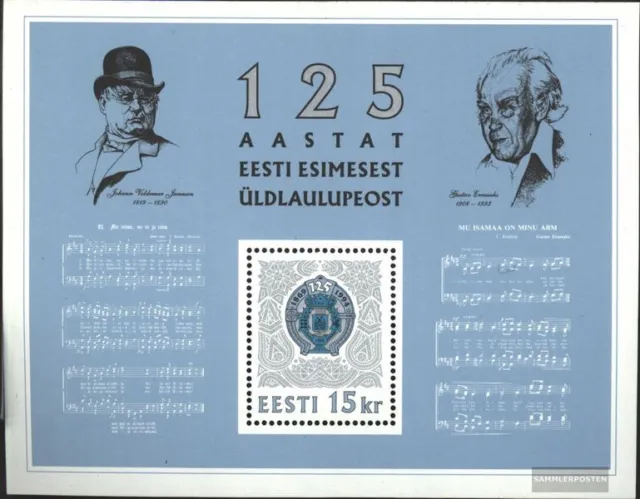 Estland Block7 (kompl.Ausg.) postfrisch 1994 Sängerfest