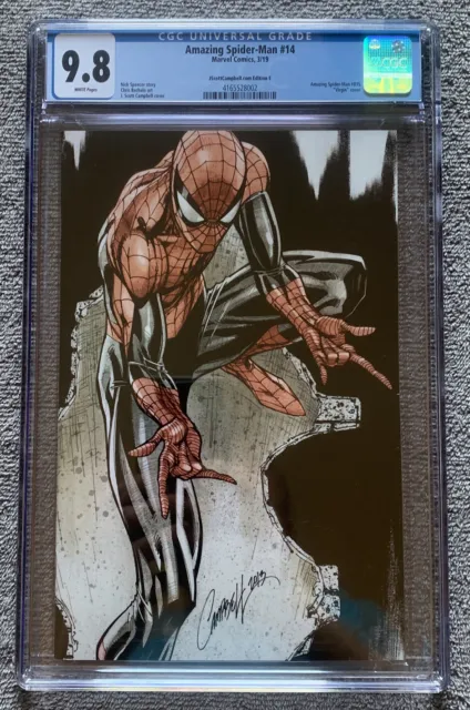 Amazing Spider-Man #14 LGY815 J Scott Campbell Virgin Variant Cover E CGC 9.8 WP