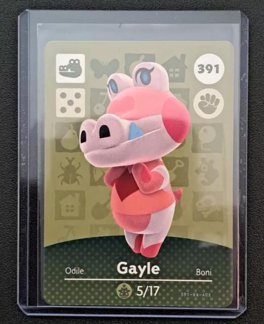 Gayle - 391 - Series 4 - Authentic Animal Crossing Amiibo Card