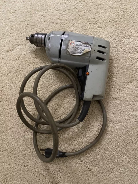 Black and Decker Corded 3/8” Drill, No. 7104 Type 1. Works great!