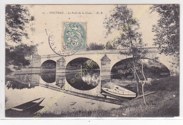 CPA 37210 Vouvray The Bridge Of La Cisse Edit H. B.CA1907
