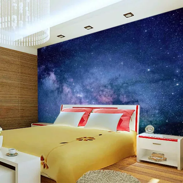 Deep Blue Stars Full Wall Mural Photo Wallpaper Printing 3D Decor Kid Home