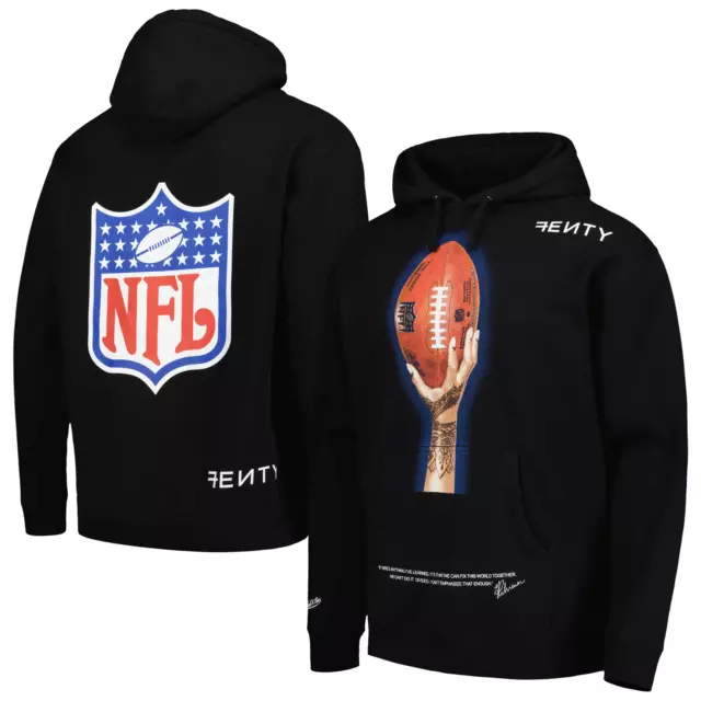 Micthell&ness NFL Felpa con Cappuccio (Misura XL) Uomo Fenty Superbowl - Nuovo