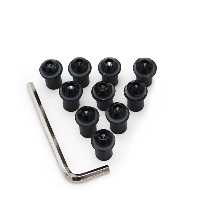 Puig Silver Anodized Universal Windscreen Screw Kit (0957P