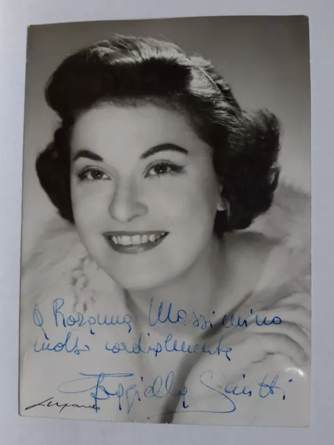 Graziella Sciutti Soprano  Foto autografata con dedica 