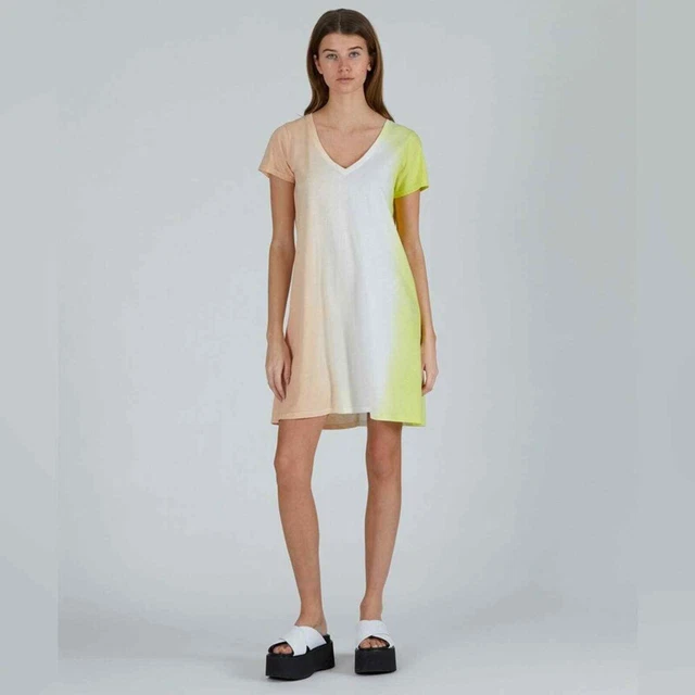 ATM Anthony Thomas Melillo Classic Jersey Dip-Dye T-Shirt Dress S