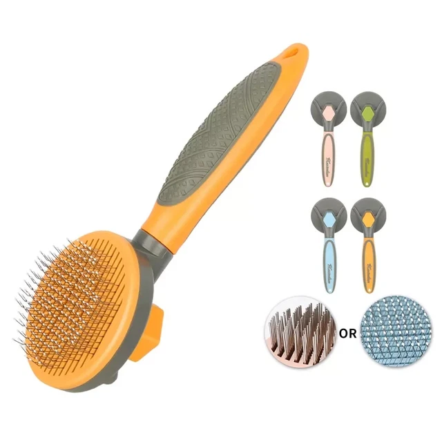 Pet Hair Remover Dog Cat Comb Grooming Massage Deshedding Self Cleaning Brush