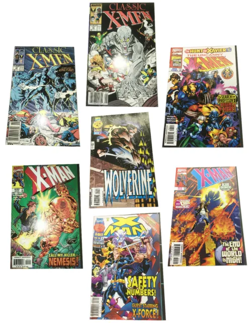 Classic and Uncanny X-Men X-Man Lot of Comic Books - Marvel Comics FREE SHIPPING