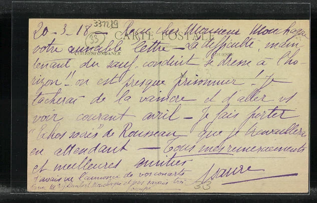 CPA Coutras, La Gare, La Marquise 2