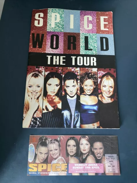 Spice Girls - Spice World The Tour Programme 1998 With Ticket