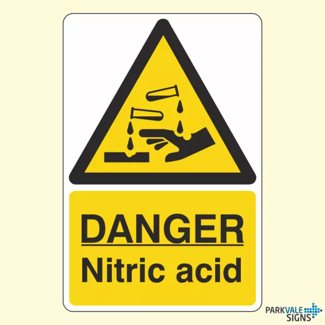 Danger Nitric Acid Sign