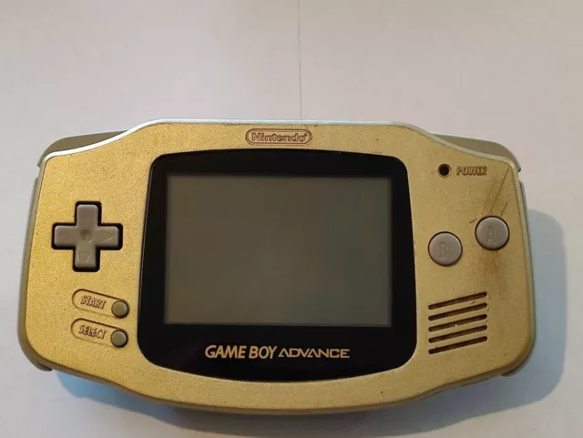 Nintendo Gameboy Advance AGB - 001 Doré Or Gold Console Original Japan exclusive