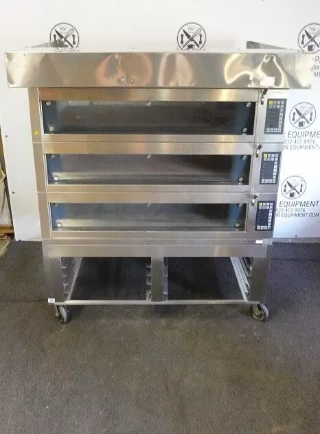 Miwe Electric Condo Triple Deck Oven Steam Injected Artisian Bread Model Co 3.14