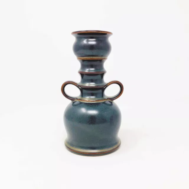 Pan Goebel Keramik Candle Holder 9306 Double Handled Vintage West German Pottery