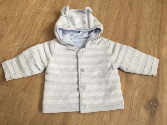 New Baby Boy Cardigan 3-6 Months Mothercare