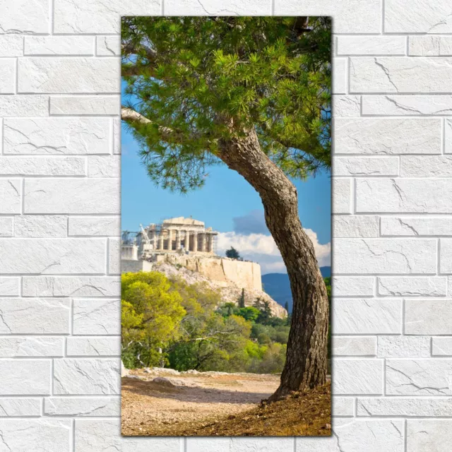 Glasbilder Wandbild Schöne Aussicht auf die antike Akropolis Athen 50x100