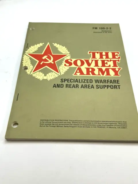 The Soviet Army Specialized Warfare & Rear Area Support Dept of the Army