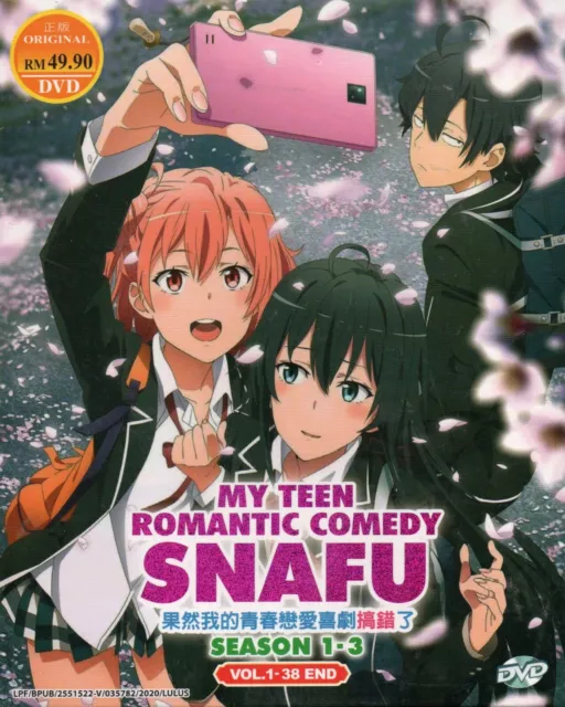 Anime DVD My Teen Romantic Comedy SNAFU Season 1-3 Vol.1-39 End English Dubbed