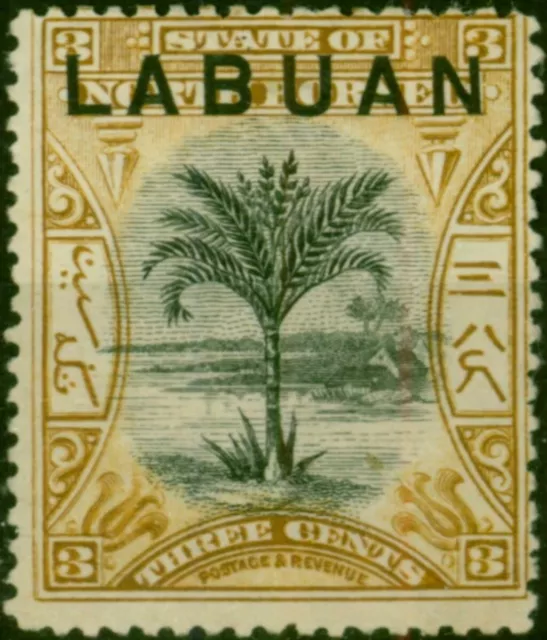 Labuan 1897 3c Ochre SG91b P.15 Fine MM