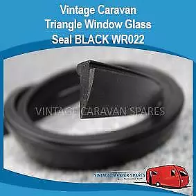 Caravan Window Glass  Rubber  TRIANGLE SEAL BLACK Vintage  WR022