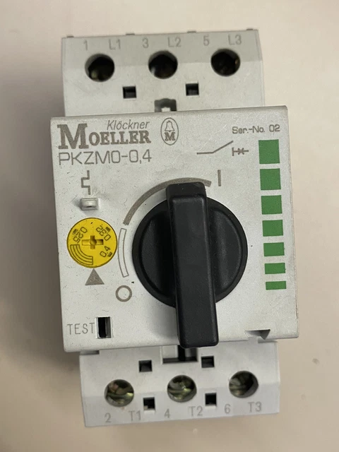 Disjoncteur Moteur Triphasé Moeller PKZM0-2,5 - Occasion état Fonctionnel - Fabriqué En Allemagne