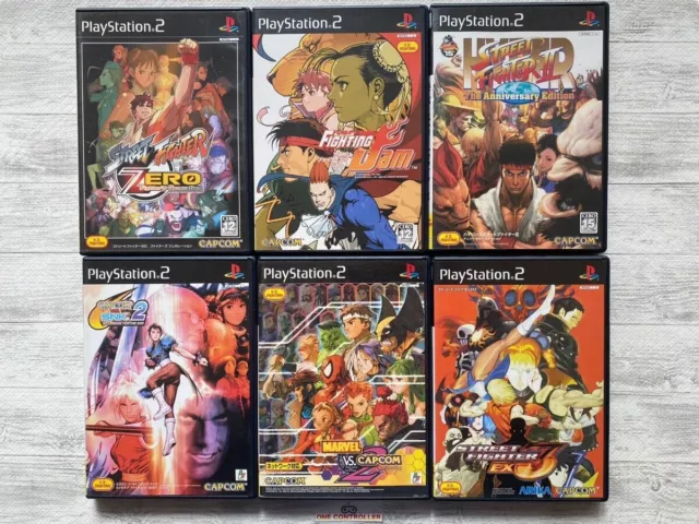 SONY Playstation 2 PS2 Street Fighter series 6games set from Japan