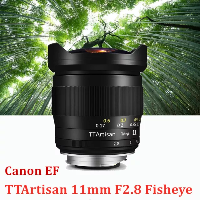 TTArtisan 11mm F2.8 Wide Angle Full Frame Fisheye Lens For Canon EF Mount Camera
