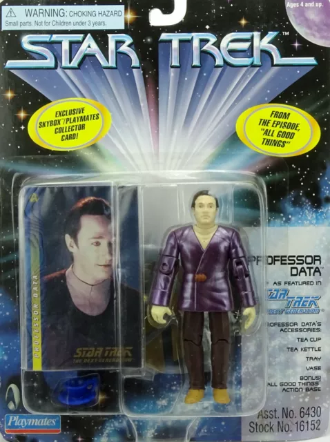 STAR TREK TNG PROFESSOR DATA  4,5" INCH /ca.12cm ACTIONFIGUR PLAYMATES B