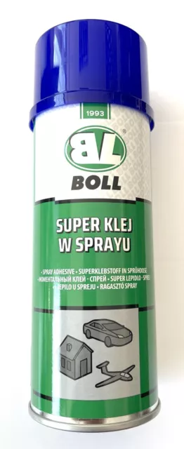 BOLL Spray Aerosolspray Polsterkleber Kleber für Stoffe Materialen Kunstoffe