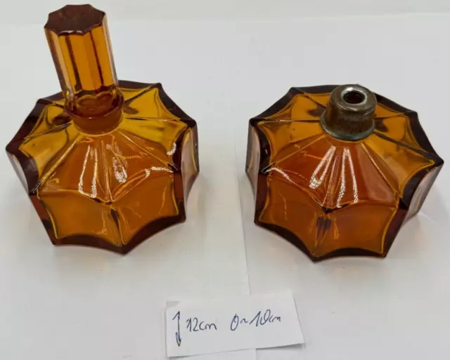 Art Deco Flaschen Perfume Flacon Flakon Parfum Glas alt antik vintage