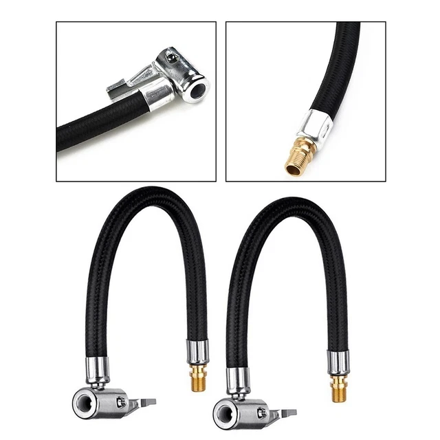 Rallonge Pour Gonfleur De Pneus – 200 Cm – Filetage M8x0.8 – Adaptateur Caoutchouc Pour Valve – Pour Voiture, Moto, Vélo – Gonflage Facile Des Valves Difficiles D’accès !