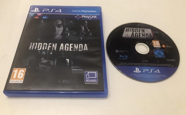 Hidden Agenda (PlayStation 4, 2017) Game Free Uk P&P