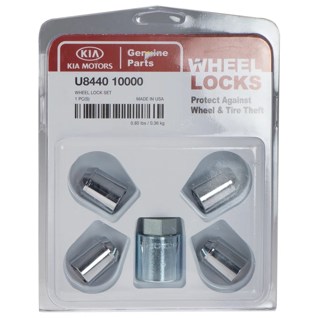 OEM NEW WHEEL Locking Lug Nut Kit 1623 Kia EV6 Forte Rio Sorento U8440
