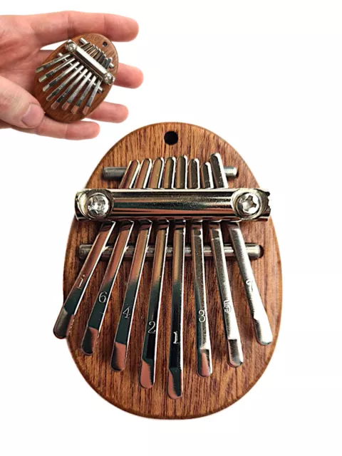 Musikinstrument Mini Kalimba 8 Töne Echtholz Spielzeug Daumenklavier Thumb Piano