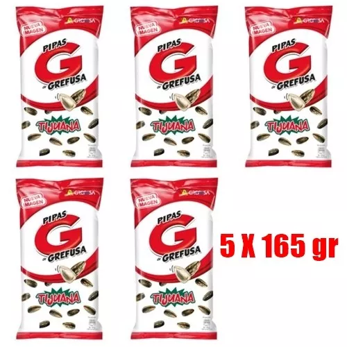 5 X 165 gr  Sachets de pipas - GOUT TIJUANA du  GREFUSA