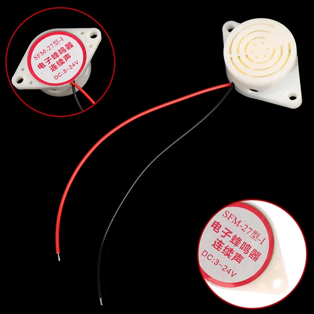 95DB High-decibel 3-24V 12V Electronic Buzzer Beep Alarm for Arduino SFM-27B_tu
